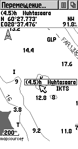 Финский залив - карта глубин вид в GPS Garmin