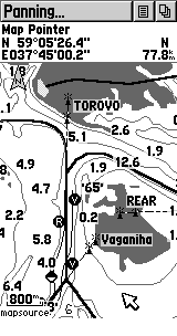 Рыбинское водохранилище - лоция - вид в GPS